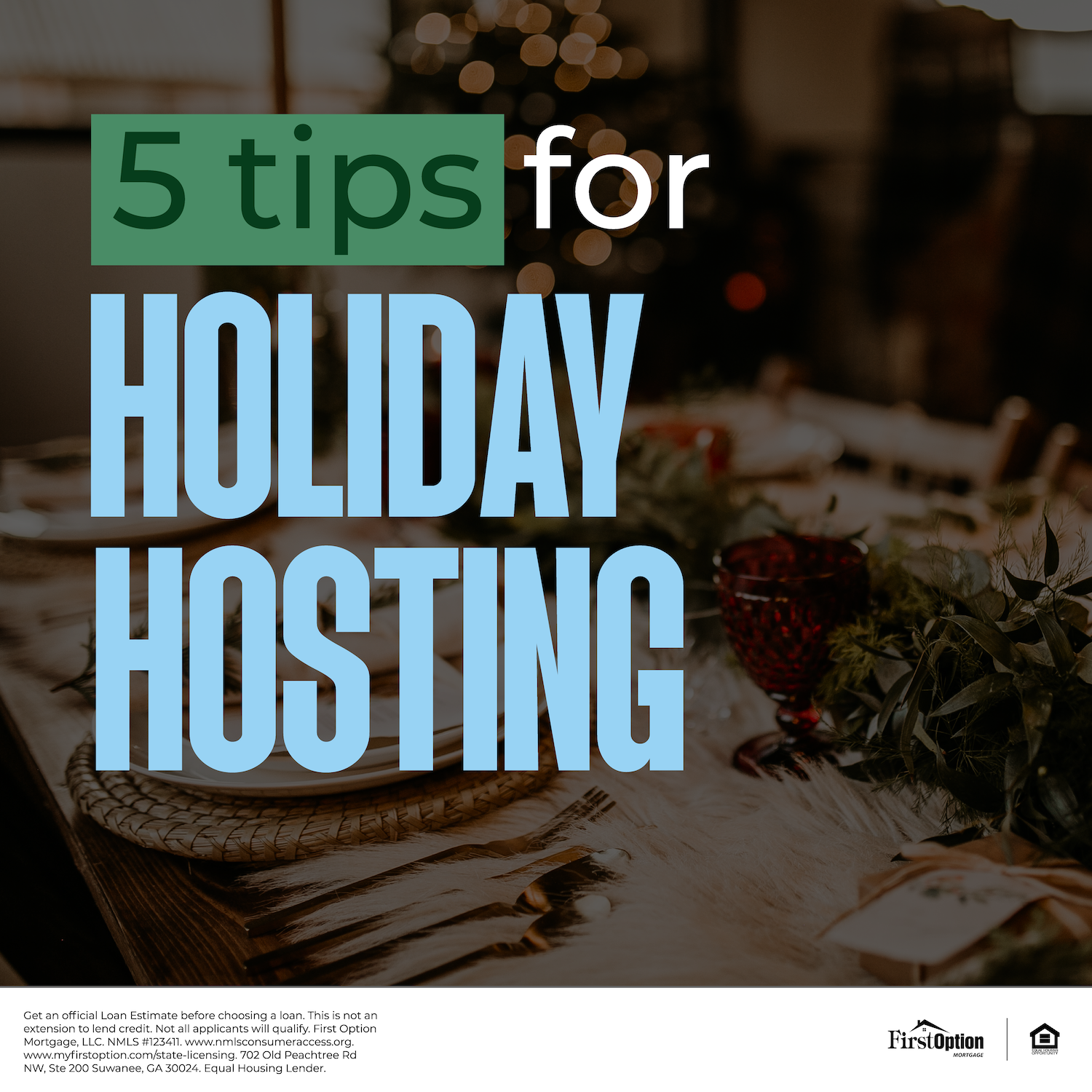 A Holiday Blog 5 Tips for Holiday Hosting